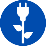 Symbol für geringen Energieverbrauch